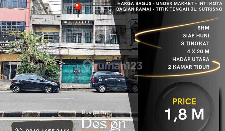 Ruko Jl. Sutrisno. Dekat Jl. Laksana. Harga Bagus.inti Kota Medan 1