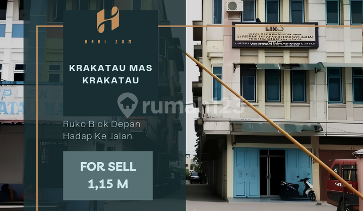 Ruko Krakatau Mas. Daerah Krakatau. Ruko Blok Depan. Hadap Jalan