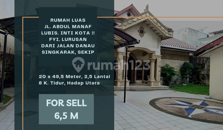Rumah Luas Inti Kota. Abdul Manaf Lubis, Danau Singkarak, Sekip Rumah Luas Inti Kota. Abdul Manaf Lubis, Danau Singkarak, Sekip