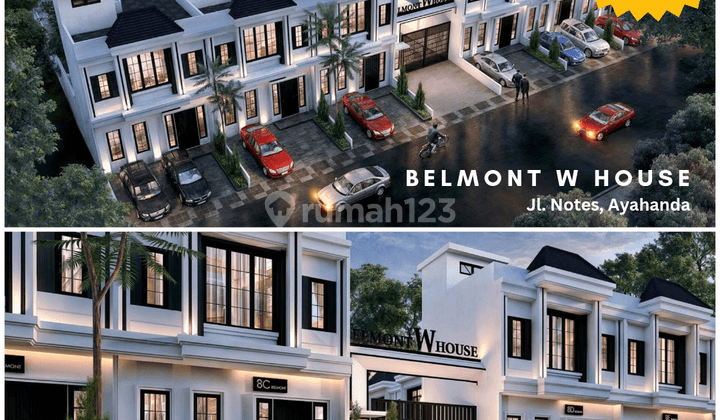 Belmont W House. Jl. Notes, Ayahanda. Harga 800 Jutaan, Inti Kota 1