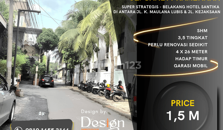 Ruko Jl. Candi Prambanan. Belakang Hotel Santika.dekat Lippo Mall 1