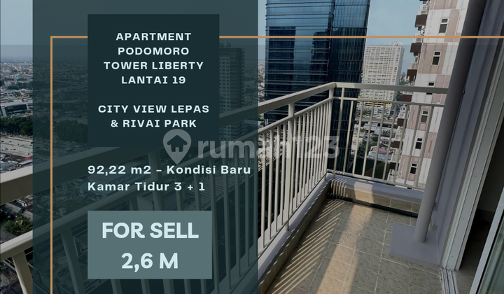 Apartment Podomoro. 92,22 m2. City View Lepas. 3 + 1 Bedrooms