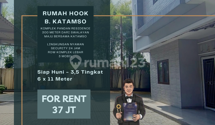 Rumah Hook. Pandan Hijau Residence. 300 M ke Maju Bersama Katamso Rumah Hook. Pandan Hijau Residence. 300 M ke Maju Bersama Katamso