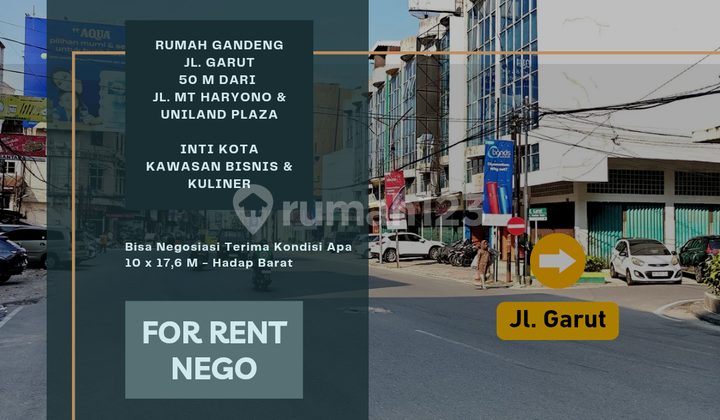 Terraced House on Jl. Garut. Only 50 M from Jl. Mt Haryono, Uniland 1