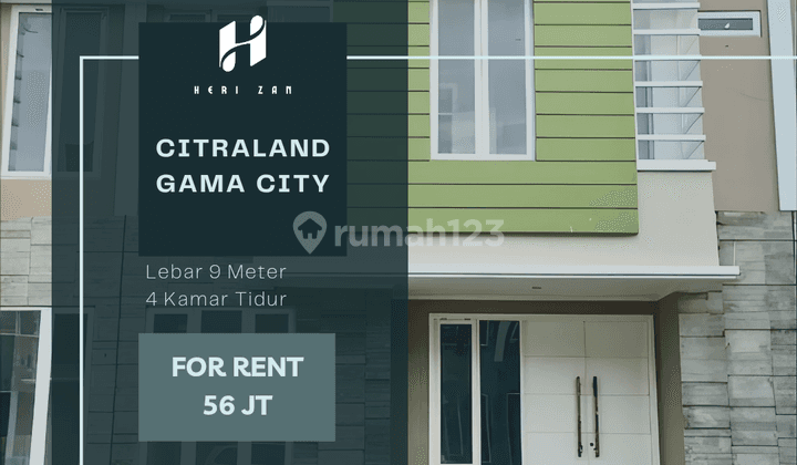 Citraland Gama City. Lebar 9 Meter. Baru Renovasi. Harga Bagus !! 1