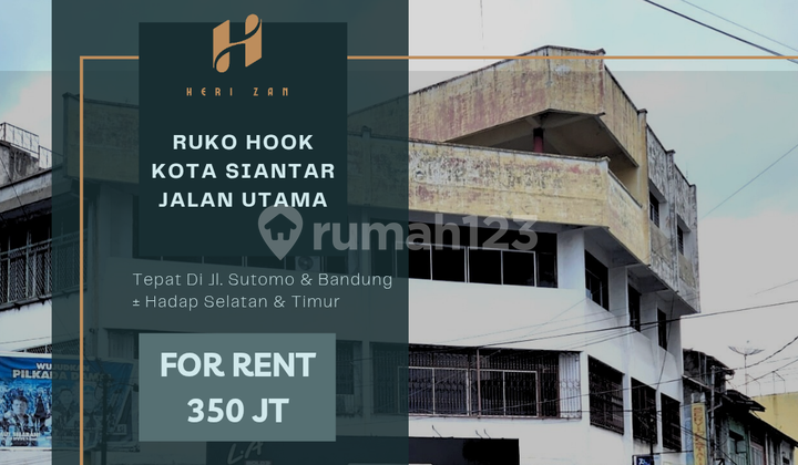 Ruko Hook Siantar. Sutomo St. and Bandung St. Prime Location. 1