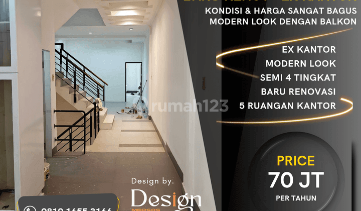 Ruko Komplek Multatuli. Ex Kantor. Baru Renovasi. Modern Look 1