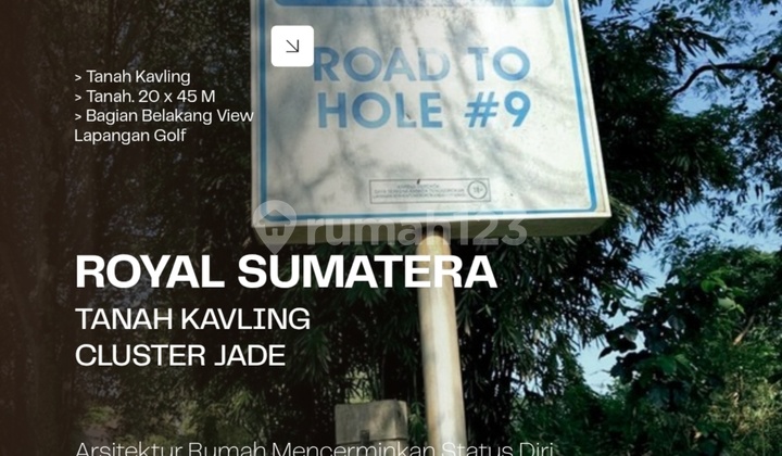Kavling Royal Sumatera. 900 M2. View Lap Golf & Gunung Sibayak