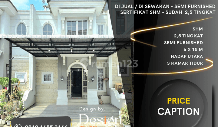 Jual Sewa. Citraland Gama City. Cluster Pasadena.semi Furnished 1