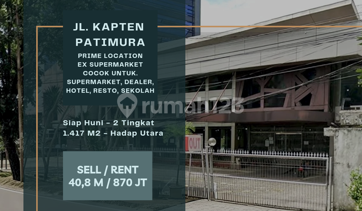 For Sale/Lease. Building on Jl. Kapten Patimura. Prime Location Medan For Sale/Lease. Building on Jl. Kapten Patimura. Prime Location Medan