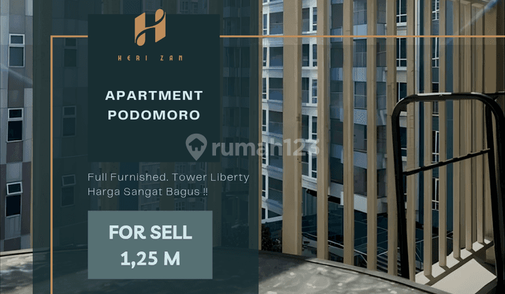 Apartment Podomoro. Harga Bagus!  Uk. 56 m2. 2 BR. Full Furnished 1