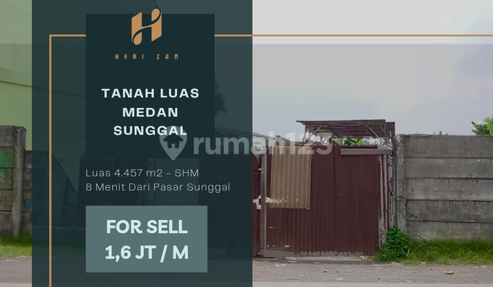 Tanah 4.457 m2. Medan Sunggal. SHM. 8 Menit Dari Pasar Sunggal Tanah 4.457 m2. Medan Sunggal. SHM. 8 Menit Dari Pasar Sunggal
