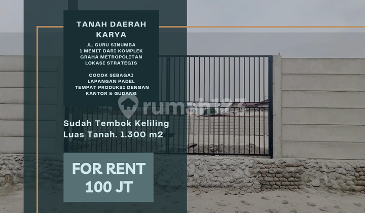Land near Graha Metropolitan, Helvetia. Suitable for Padel court.