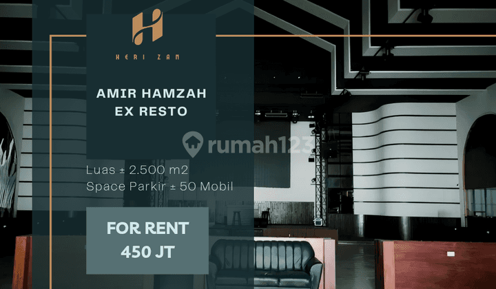 Bangunan Komersil (Ex Resto Mewah) Jl. Amir Hamzah. Luas. 2500 m2 1