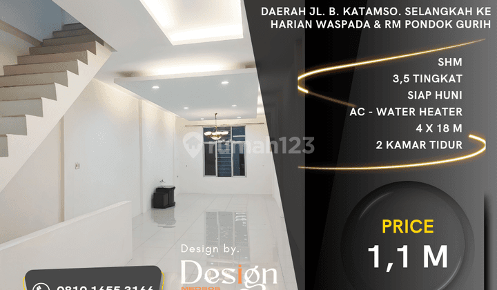 Rumah Daerah Jl. Brigjend Katamso. Baru Renovasi. Dekat Waspada 1