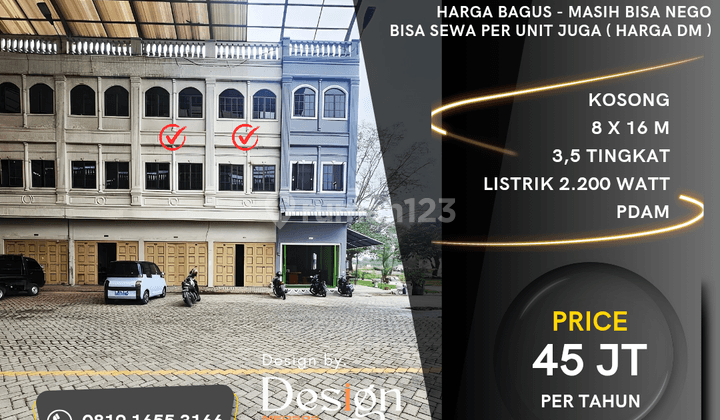 Ruko Gandeng Cbd Polonia. Blok Cc. Ada Canopy. Bisa Sewa Per Unit 1