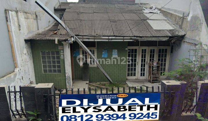 Jual Cepat Rumah Tua Hitung Tanah Saja, Lokasi Strategis, Bebas Banjir 1