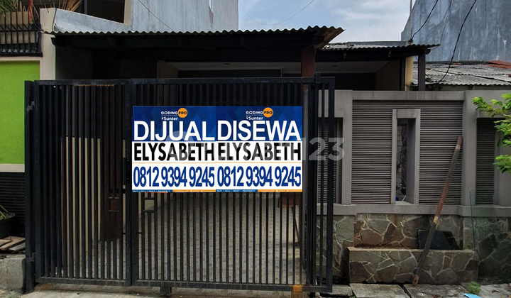 For Rent and Sale 1.5-Story House, Neat and Nice, Row 2 Cars, Strategic Location, Kelapa Gading