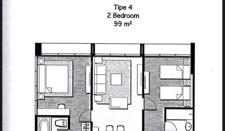 Dijual Apartement Izzara Apartement 2 BR Furnished Baru Tb Simatupang Jakarta Selatan 2