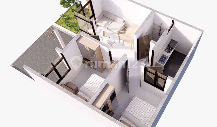 Rumah Modern Scandinavian 1 Lantai Bebas Banjir 2