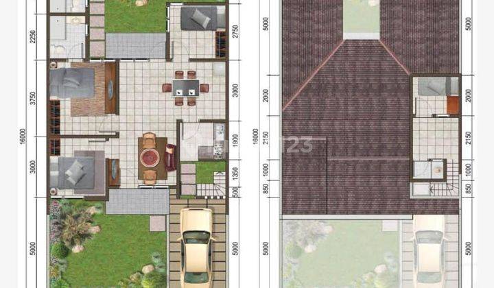 Disewakan Rumah Mewah 2lt di Sentul Alaya Luas 200m2 Masuk Mobil 2