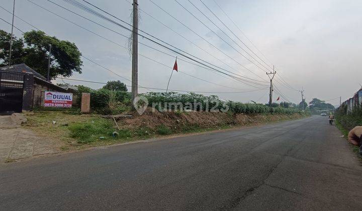 Dijual tanah pinggir jalan cocok untuk gudang, pabrik, bengkel  1