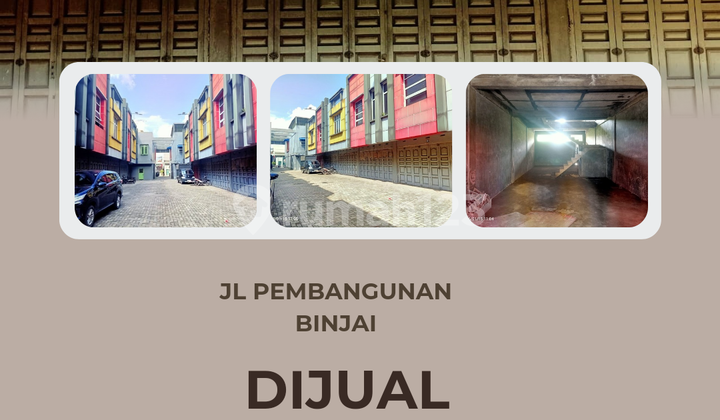 For Sale 12-Unit Row Shop Building, Jl Pembangunan Binjai Km12
