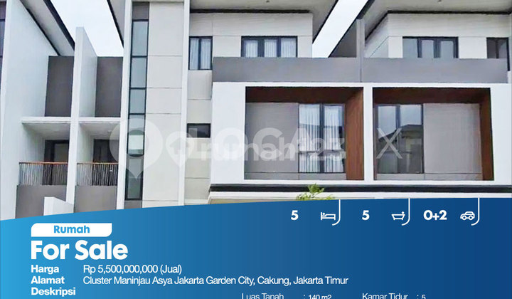 Maninjau Asya Cluster House, Jakarta Garden City, Cakung, East Jakarta 2