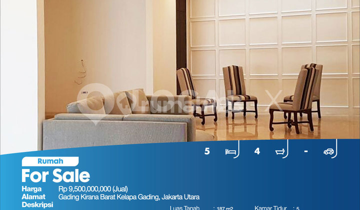 Rumah Gading Kirana Barat Kelapa Gading, Jakarta Utara 2