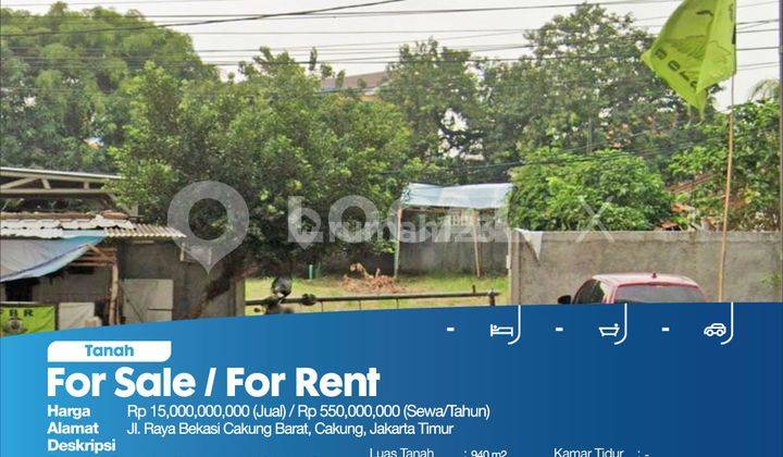 Tanah Kavling Jl. Raya Bekasi Cakung Barat, Cakung, Jakarta Timur 2