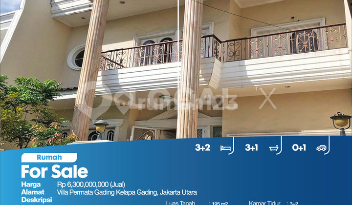 Rumah Villa Permata Gading Kelapa Gading, Jakarta Utara 2