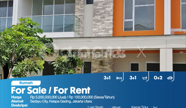 Rumah Sedayu City, Kelapa Gading, Jakarta Utara 2