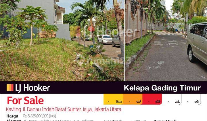 Kavling Jl. Danau Indah Barat Sunter Jaya, Jakarta Utara 2