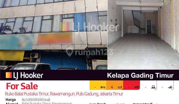 Ruko Balai Pustaka Timur, Rawamangun, Jakarta Timur 2