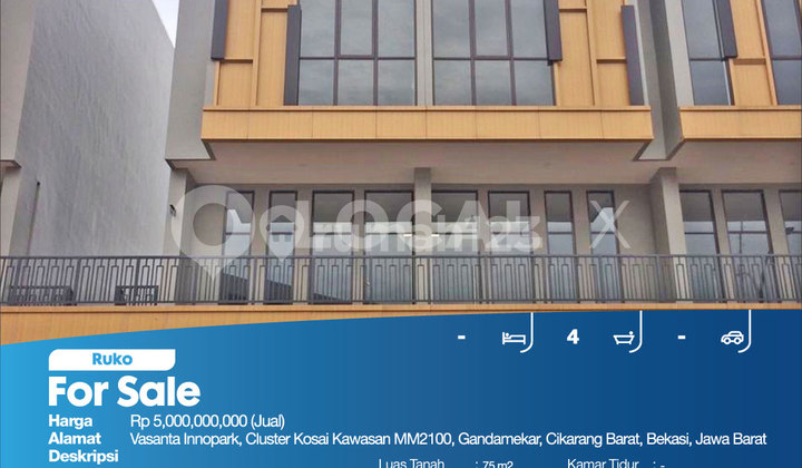 Ruko Vasanta Innopark, Cluster Kosai, Mm2100 Area, Gandamekar, West Cikarang, Bekasi, West Java 2