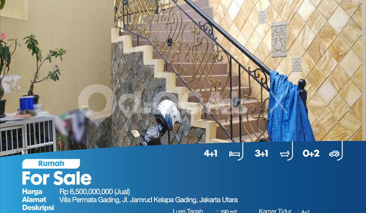 Rumah Villa Permata Gading, Jl. Jamrud Kelapa Gading, Jakarta Utara 2