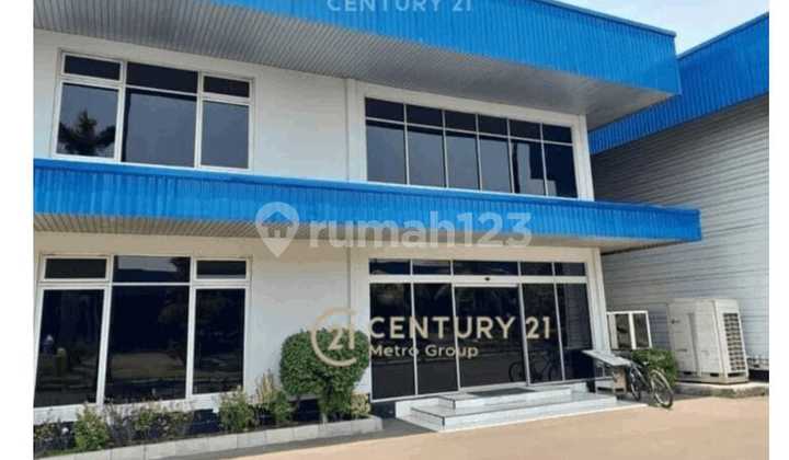 For Quick Lease: Land + Factory Building Ready for Production on West Bekasi Main Road.