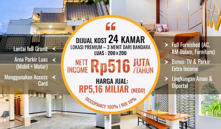Quick Sale 24-Room Boarding House Fully Occupied | 9.5% ROI | Near Soetta Airport | SHM 2