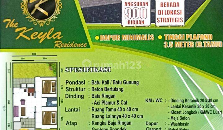 Rumah subsidi siap huni lokasi strategis dekat antang daerah Gowa 4