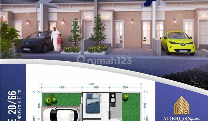 Rumah murah strategis dekat BTP Makassar di Jalan moncongloe kondisi Baru SHM 8