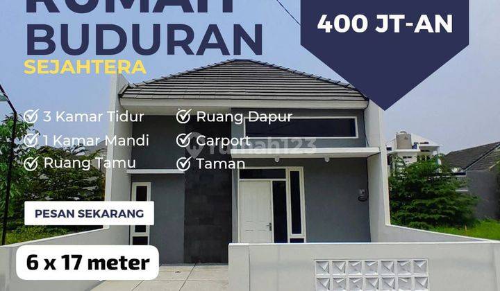 Rumah murah buduran dekat jalan raya provinsi  1