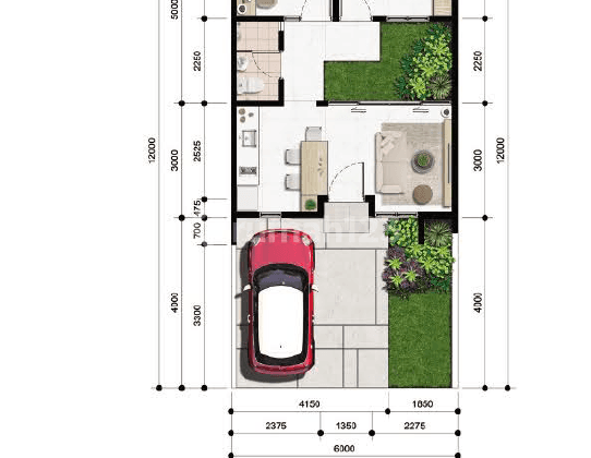 Citra Garden Serpong Rumah Baru 1 Lantai 2kt 1km Lt72m2 6x12m , Uang Muka Bisa Dicicil. Cicilan Kpr 6jutaan Per Bln 2