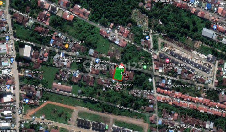 Tanah Pinggir Jalan Lokasi Strategis di Parit Demang  1