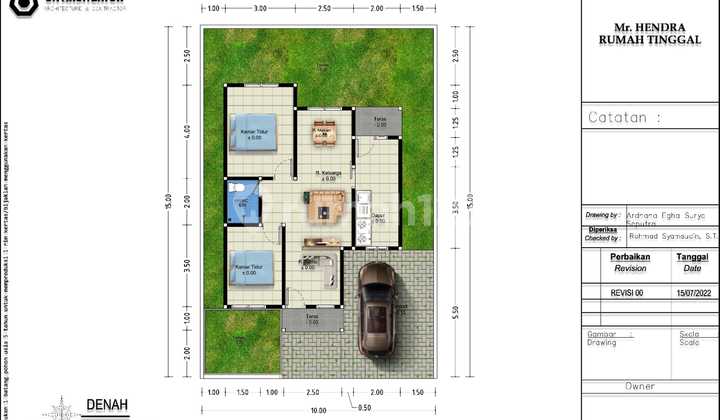 Rumah Bagus Siap Huni di Parit Haji Muksin 2  3