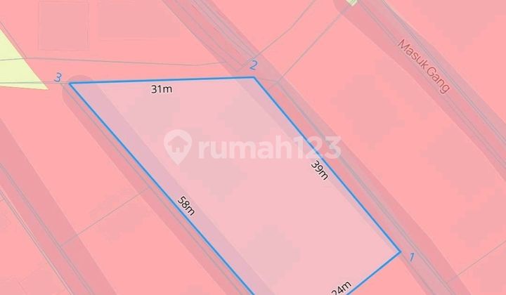 Tanah Bagus Bonus Villa Tua Dekat Pantai Canggu