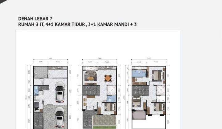Dijual Rumah Baru 3 Lantai Design Classic Modern di Bambu Apus Jakarta Timur 6