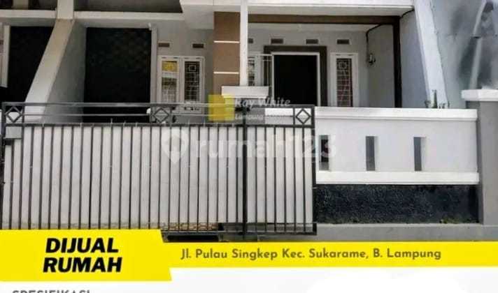 DIJUAL RUMAH DI JL.P.SINGKEP SUKARAME BD LAMPUNG