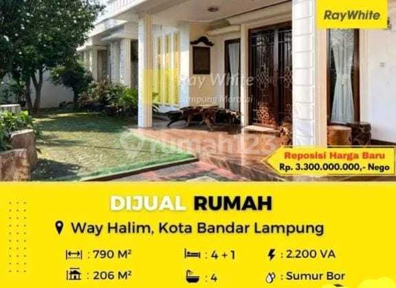 Dijual Rumah yang Berlokasi di Way Halim Kota Bandar Lampung 1