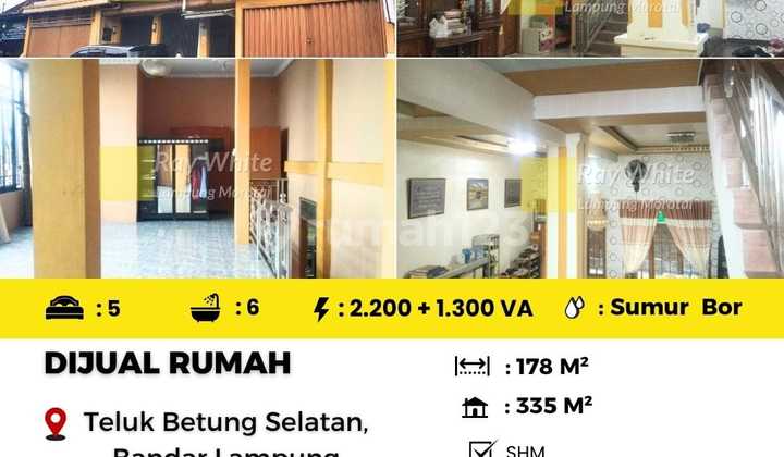 DIJUAL CEPAT RUMAH 3 LANTAI DI TELUK BETUNG SELATAN DIJUAL CEPAT RUMAH 3 LANTAI DI TELUK BETUNG SELATAN