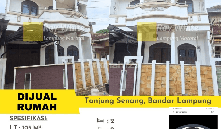 DIJUAL  RUMAH DI TANJUNG SENANG KOTA BANDAR LAMPUNG 1